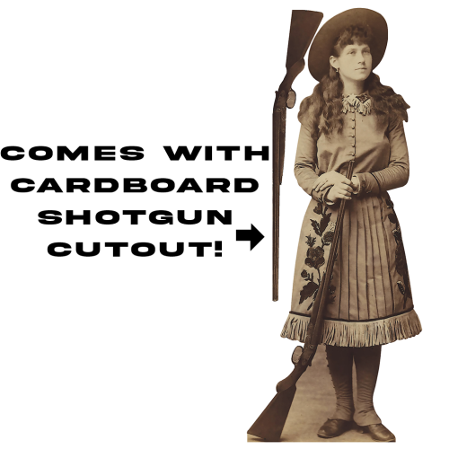 Annie Oakley Wild West with Shotgun Cardboard Cutout