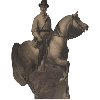 Robert E Lee on Horse Lifesize 90x70in Etching - $49.99