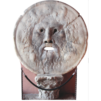 Bocca Della Verita Mouth of Truth Marble Mask Rome Italy
