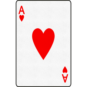 Ace of Hearts Card Playing Cards -$0.00