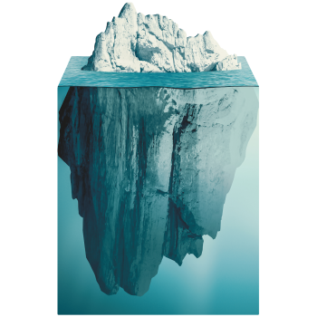 Big Iceberg in Arctic Ocean Cardboard Cutout Standee Standup