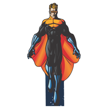 X Mega Mutant Men Man Optic Blast Super Hero Cardboard Cutout Standee Standup -$0.00