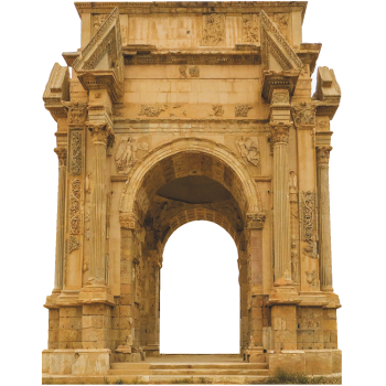 Arch of Septimius Severus Roman Ruins 5ft Cardboard Cutout - $0.00