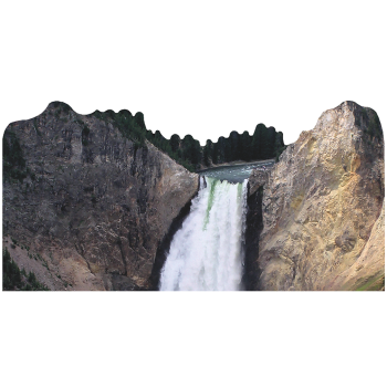  Yellowstone National Park Waterfall Wyoming Cardboard Cutout back drop stand up -$0.00