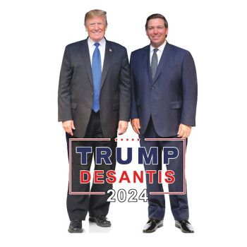 Donald Trump and Ron Desantis 2024 Cardboard Cutout - $0.00