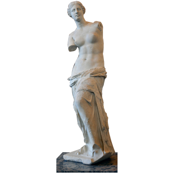 Venus De Milo Statue Greek Sculpture Cardboard Cutout -$0.00