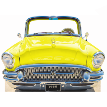 Classic Yellow Car Coupe 1955 Stand in - $49.99