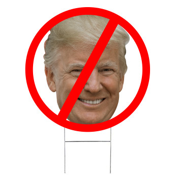 3FT Anti Donald Trump Outdoor Big Head Yard Sign - $30.00