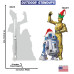 R2-D2 and C3PO Holiday Outdoor Standee