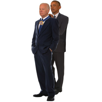 Joe Biden and Barack Obama Medal of Freedom Cardboard Cutout - $0.00