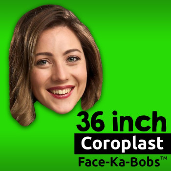 3 Pieces 36" Custom Coroplast Face-Ka-Bobs Cutouts -$104.00