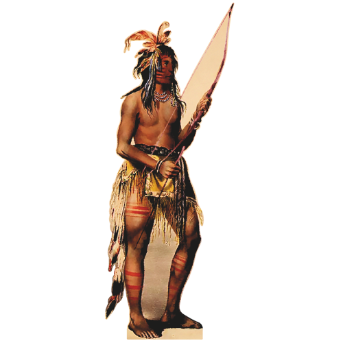 Indian Man with Bow and Arrow Archery