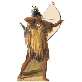 Indian Woman with Bow and Arrow -$49.99