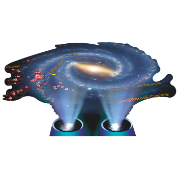 Milky Way Hologram Sci Fi Galaxy Map