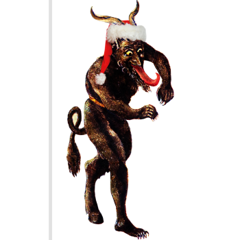 Krampus Christmas Demon with Santa Hat -$49.99
