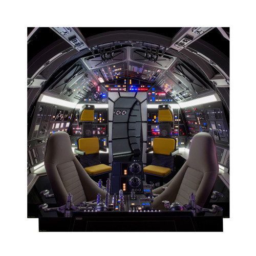 Cockpit of Millenium Falcon Backdrop (Star Wars Han Solo Movie)