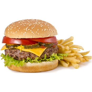 Cheeseburger and Fries Cardboard Cutout -$64.99