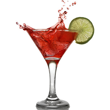 Red Cocktail with Lime Cardboard Cutout - $53.99