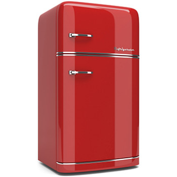 Red Retro Refrigerator Cardboard Cutout - $64.99