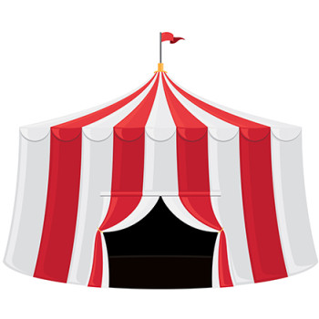 Circus Tent Cardboard Cutout -$53.99