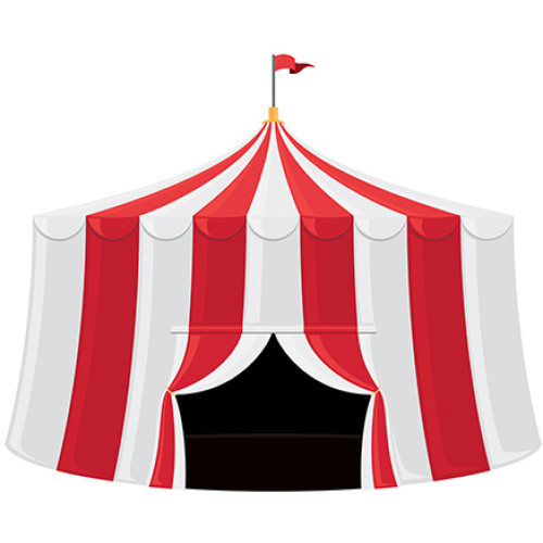 Circus Tent Cardboard Cutout