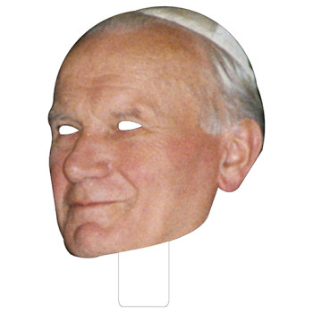 FKB48024 Pope John Paul II Cardboard Mask - $0.00