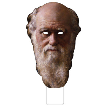 FKB52032 Charles Darwin Cardboard Mask - $0.00