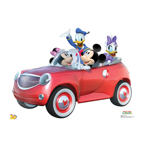 Mickey Car Ride Cardboard Cutout