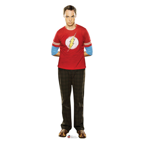 Sheldon Red Shirt Big Bang Theory Cardboard Cutout