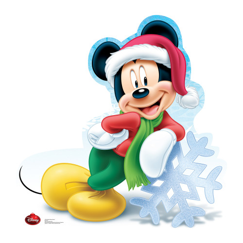 Life Size Mickey Mouse Holiday Limited Edition Cardboard Cutout