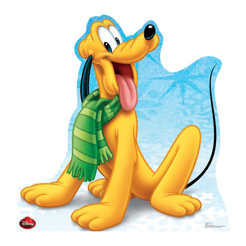 Pluto Holiday Disney Limited Edition Cardboard Cutout