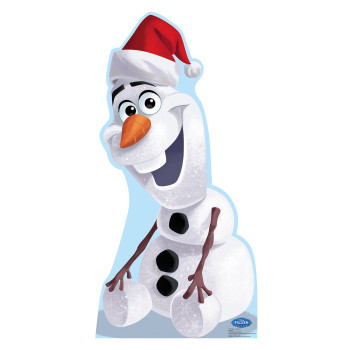 Olaf Santa Hat Disney s Frozen Cardboard Cutout