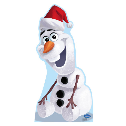 Olaf Santa Hat Disney s Frozen Cardboard Cutout
