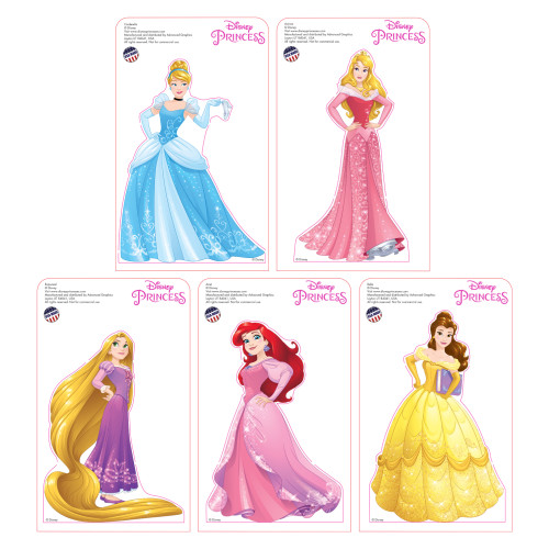 Mini Disney Princesses Standees 2016 (5 pack) Cardboard Cutout