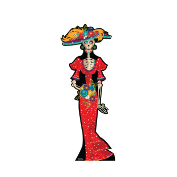 Day of The Dead Woman Cardboard Cutout -$49.95