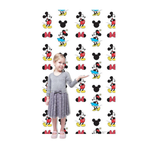 Mickey and Minnie Step and Repeat Cardboard Cutout
