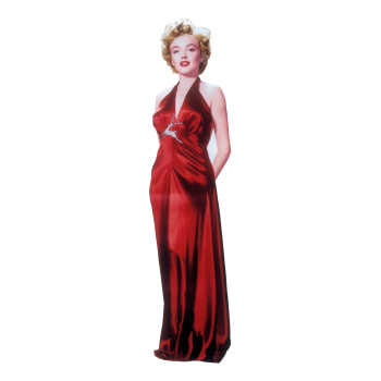 Marilyn Monroe Red Dress Cardboard Cutout