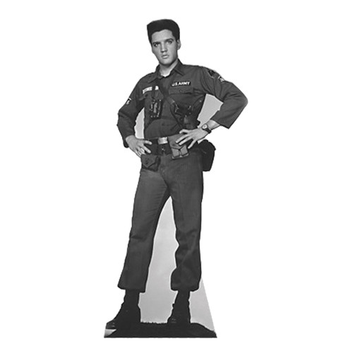 Star Cutouts Cut Out of Elvis in Jump Suit White