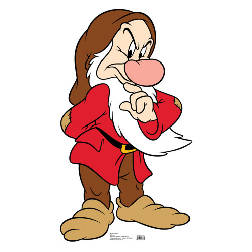 Grumpy Snow White and the Seven Dwarves Cardboard Cutout
