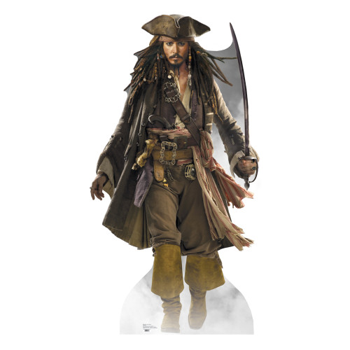 Capt Jack Sparrow Walking POTC: At Worlds End Cardboard Cutout