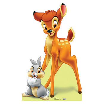 Bambi and Thumper Cardboard Cutout