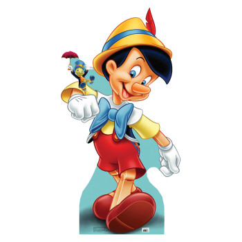 Pinocchio and Jiminy Cricket Cardboard Cutout