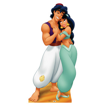 Aladdin and Jasmine Aladdin Cardboard Cutout