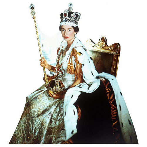Queen Elizabeth II Coronation Cardboard Cutout