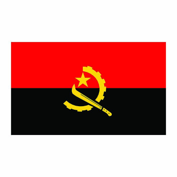 Angola Flag Cardboard Cutout - $0.00