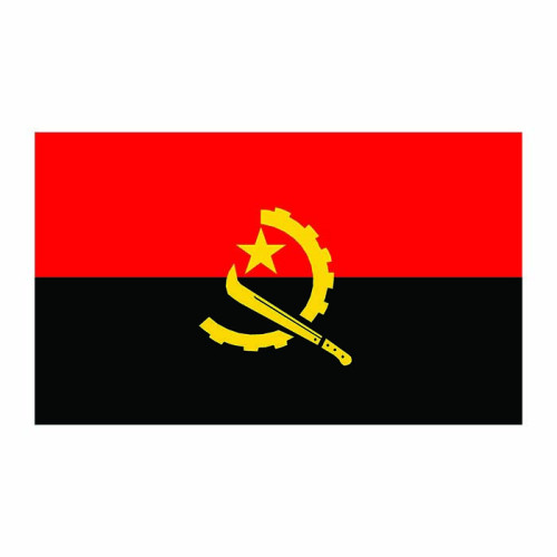 Angola Flag Cardboard Cutout