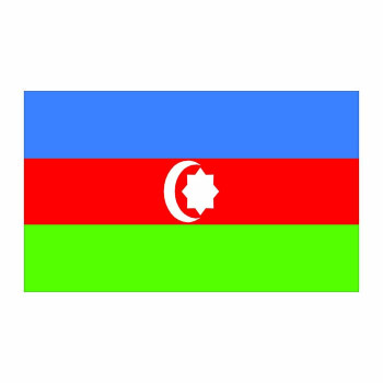 Azerbaijan Flag Cardboard Cutout - $0.00