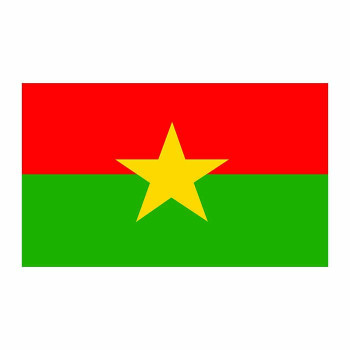 Burkina Faso Flag Cardboard Cutout - $0.00