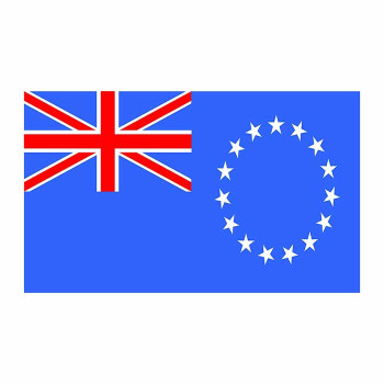 Cook Islands Flag Cardboard Cutout - $0.00