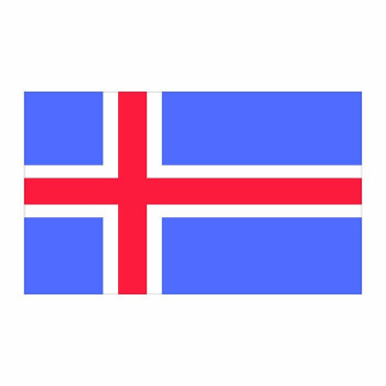 Iceland Flag Cardboard Cutout - $0.00